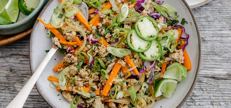 Thai Larb Chicken Salad | Recipes | Green Chef