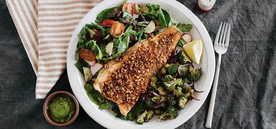 Pecan-Crusted Trout | Recipes | Green Chef