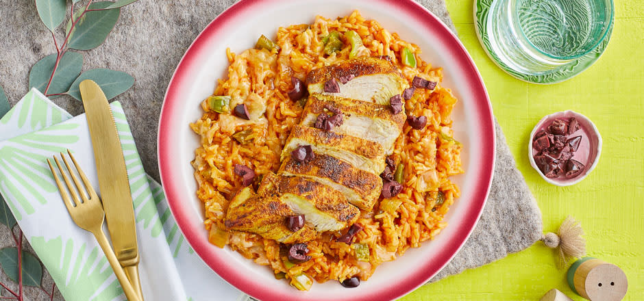 ROASTED CHICKEN WITH SPANISH RICE | Recipes | Green Chef